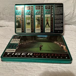 Tiger Woods Collectible Golf Ball Tins
